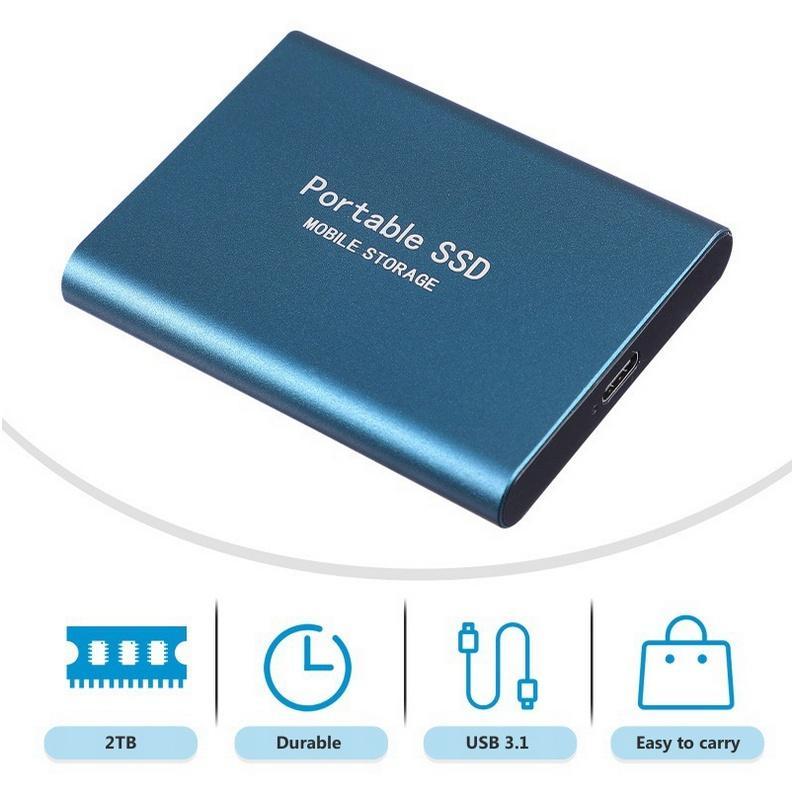 Ổ Cứng Ngoài M.2 SSD 500GB USB3.1 2TB 4TB 8TB SSD Tốc Độ Cao Cho Laptop