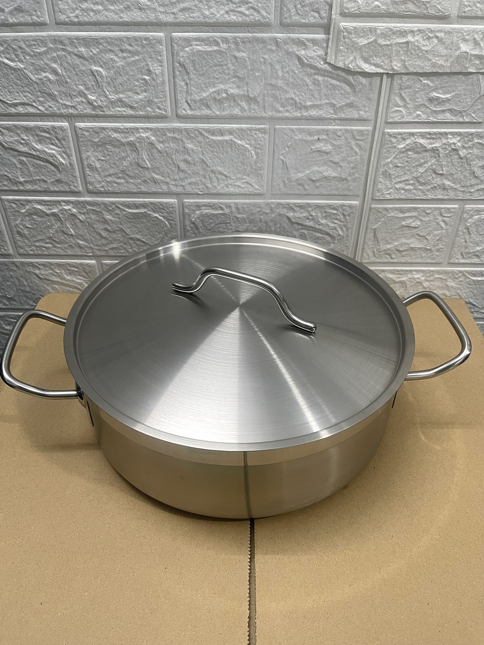 Nồi Inox 2 Quai Cao Cấp 3 Đáy _ Dung Tích: 6Lít _