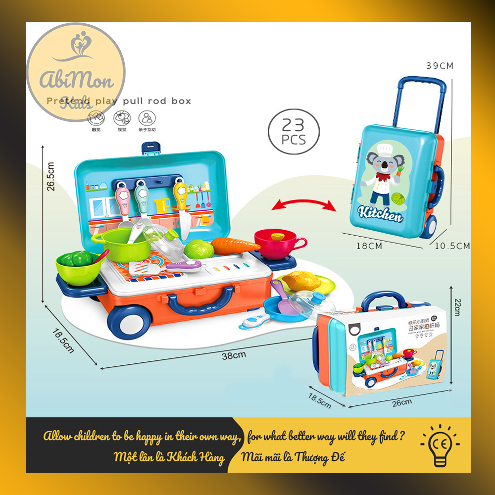 Bộ Đồ Chơi Vali Cho Bé || Montessori cao cấp || Đồ chơi Gỗ - Giáo dục - An toàn - Thông minh