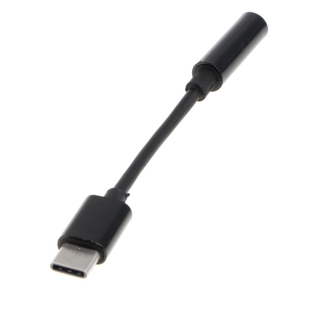 Type c To 3.5mm Audio Cable Adapter Aux Headphone Jack For Black