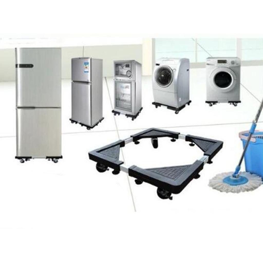 Removable Universal Roller Washing Machine Refrigerator Base Stand Rack 56x56cm
