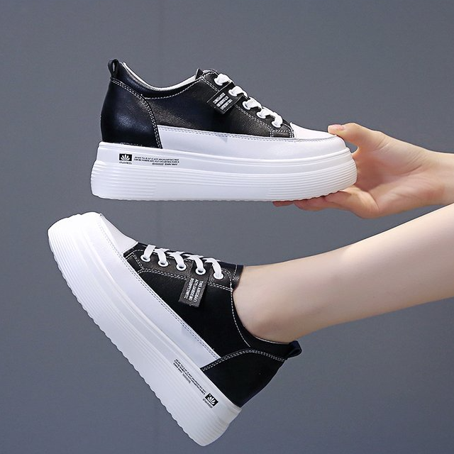 Giày Sneakers độn đế 6cm chất da pu êm nhẹ PS339