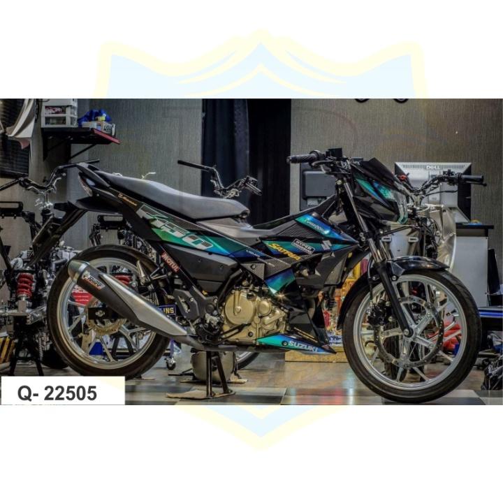 Tem rời xe satria fi chất liệu Crom