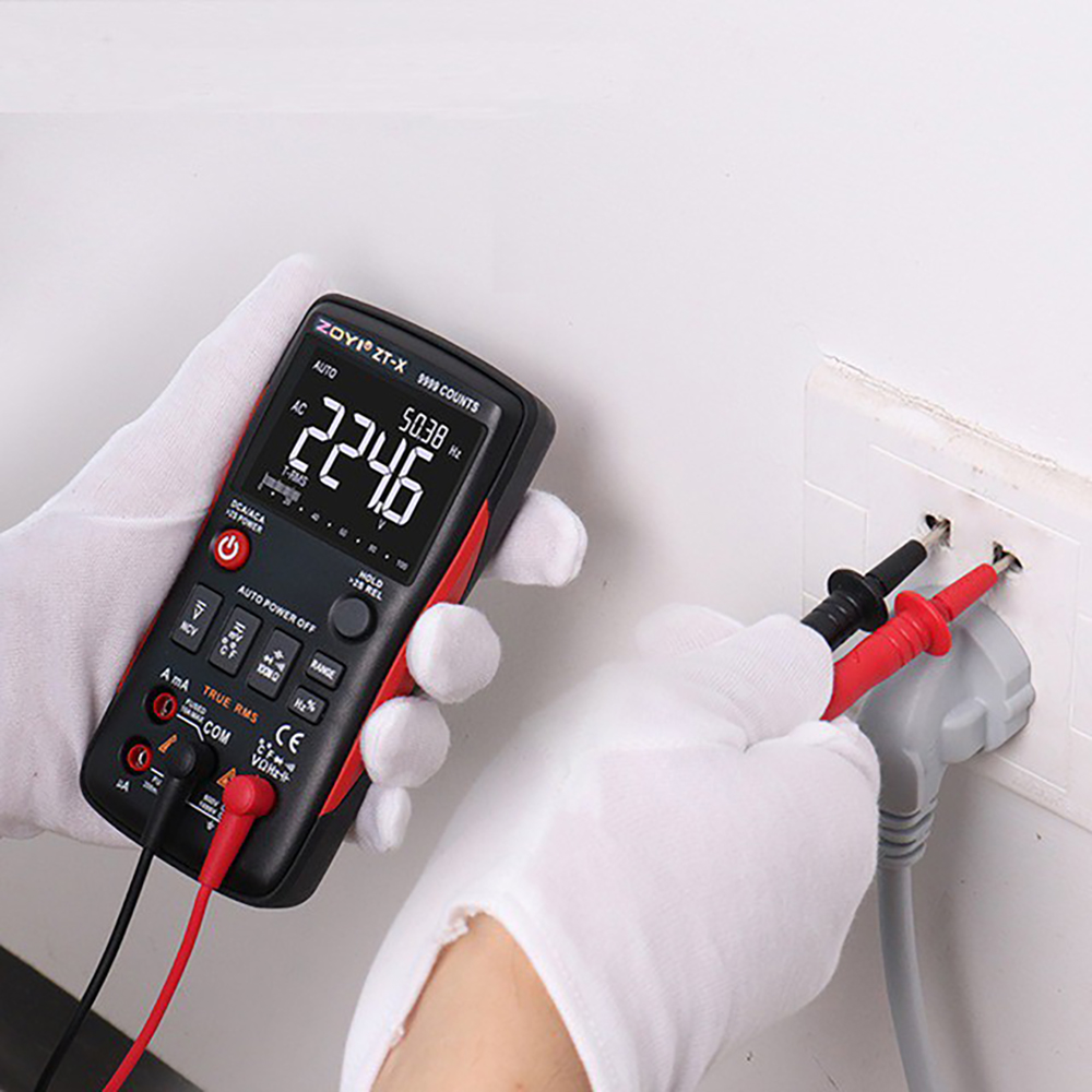 Đồng Hồ Đo Điện Vạn Năng Điện Tử Zoyi ZT-X, Đồng Hồ Đo Điện Đa Năng Cao Cấp Đo Điện Trở Cách Điện, Điện Áp AC DC, Kiểm Tra Tụ Điện, Dò Điện NVC, Đo Điện Dung, Nhiệt Độ- Hàng Chính Hãng