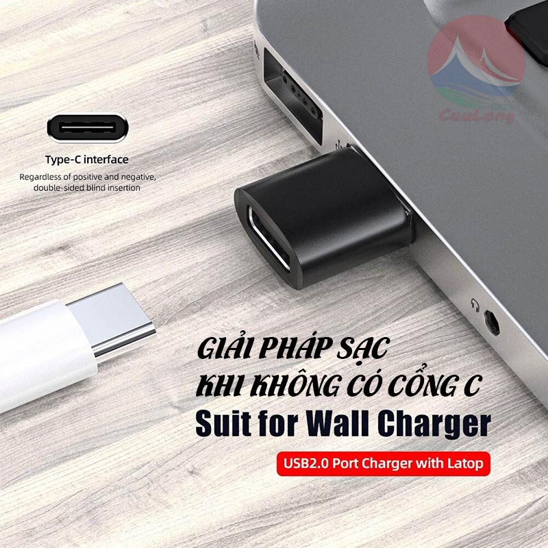 OTG Type-C USB 3.0, Truyền Dữ Liệu Data Nhanh Ổn Định, Vỏ Nhôm Kim Loại Chắc Chắn, Nhỏ Gọn Cắm Là Chạy, bộ chuyển đổi type c sang USB-A, đầu chuyển Type C sang USB cáp otg type C