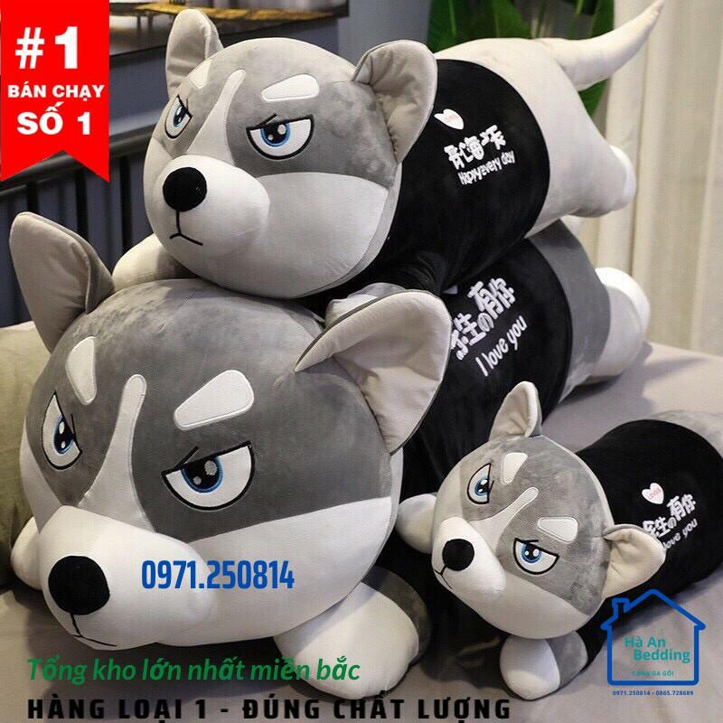 (Hàng Loại 1) Chó Husky Bông Siêu To Khổng Lồ - Gấu Bông Husky