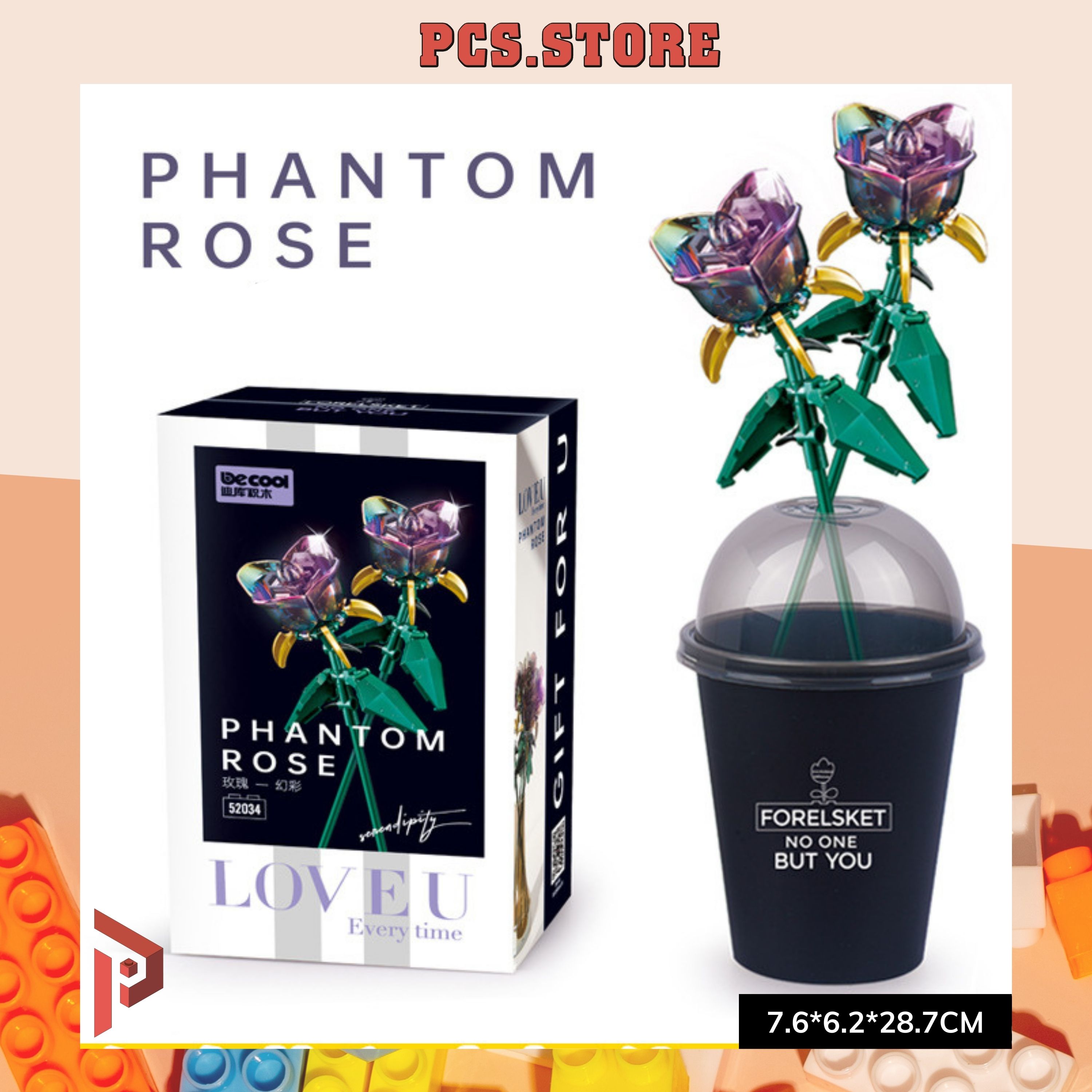Đồ Chơi Lắp Ráp Mô Hình Hoa Hồng Phantom Rose - PCS STORE