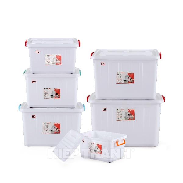 Thùng Nhựa Đa Năng Có bánh xe đẩy Đủ Size Lớn Nhỏ Hiệp Thành HI