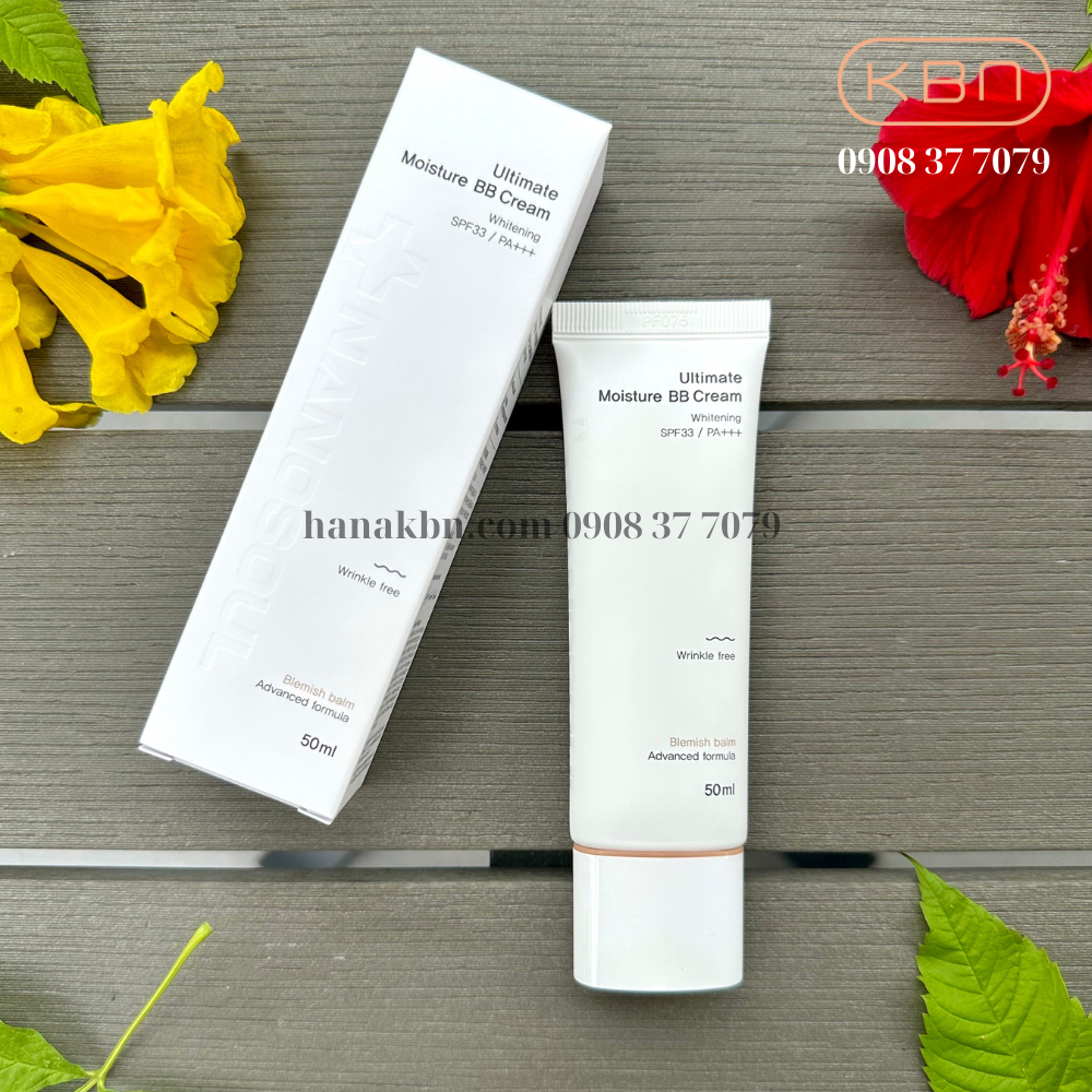 Kem Chống Nắng Dưỡng Trắng Ultimate Moisture BB Cream SPF 33 PA +++ (50ml) - Hàn Quốc (Hàng Chính Hãng)