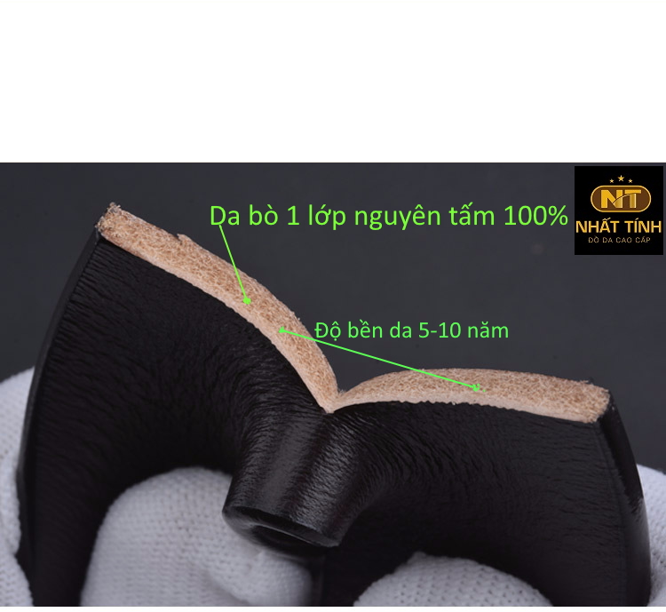 Thắt lưng nam da bò cao cấp nguyên tấm, khóa tự động bản 3.5cm hàng chính hãng Nhất Tính, bảo hành 5 năm
