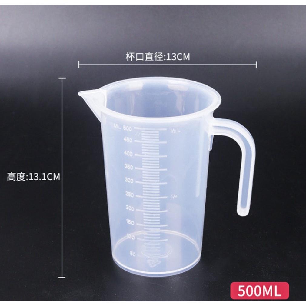 CA LY ĐONG NHỰA ĐỊNH LƯỢNG CHIA VẠCH 250ML - 500ML - 1000ML
