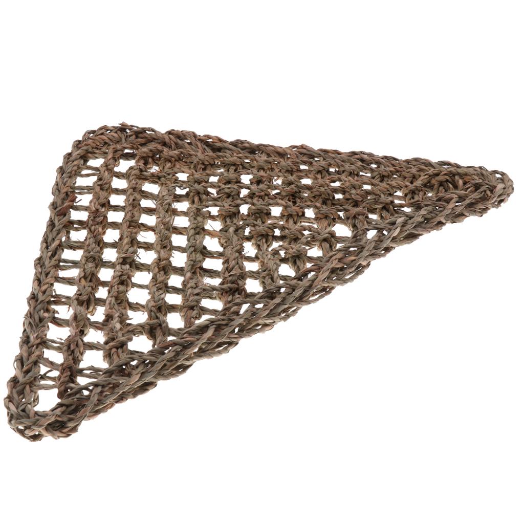 Pack of 2 Reptile Corner Hammock Bed Reptile Lizard Seagrass Swing Habitat