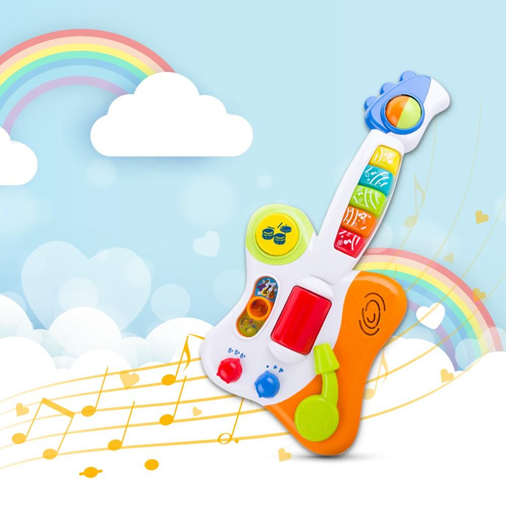 Đàn đồ chơi cho bé guitar Rock&amp; Roll Winfun 2000 vui nhộn - giúp phát triển khả năng cảm thụ âm nhạc cho bé - tặng đồ chơi tắm