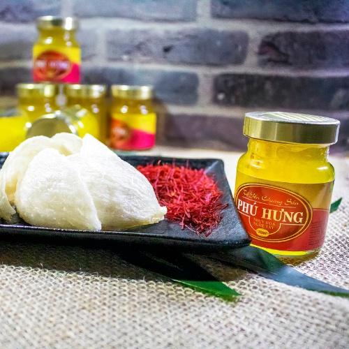 Yến tươi chưng sẵn Vị Saffron, Yến Sào Phú Hưng,vỉ 10 lọ70ml, nguyên chất, không chất bảo quản