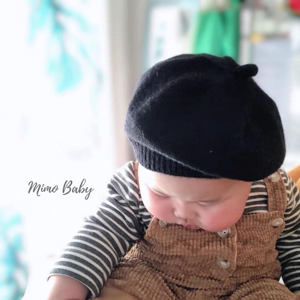 Mũ nồi len basic Style hàn quốc đáng yêu cho bé (6m-3y) Mimo baby MN79