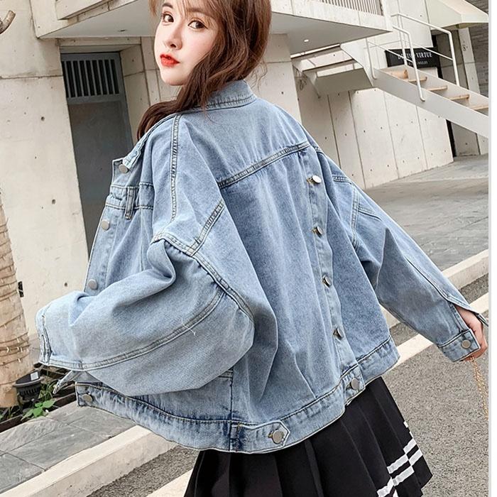 Áo khoác jeans nữ dáng lửng trẻ trung, thời trang thu đông 2021