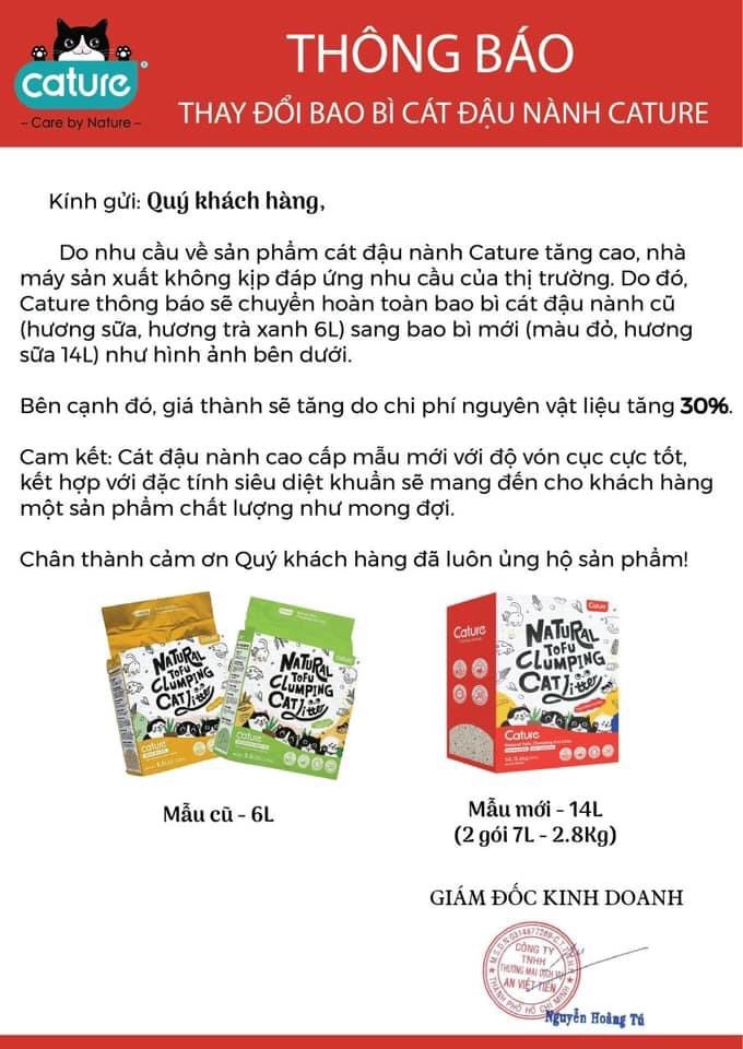 Cát đậu nành CATURE Natural Tofu 7L