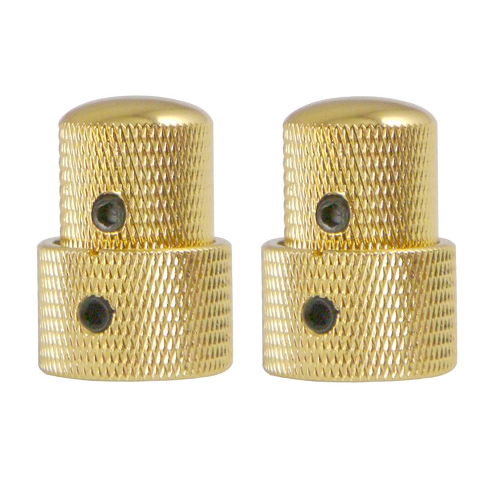 2 Cái Đàn Guitar Điện Bass Đôi Đồng Tâm Tập Tông Núm Điều Khiển Bộ