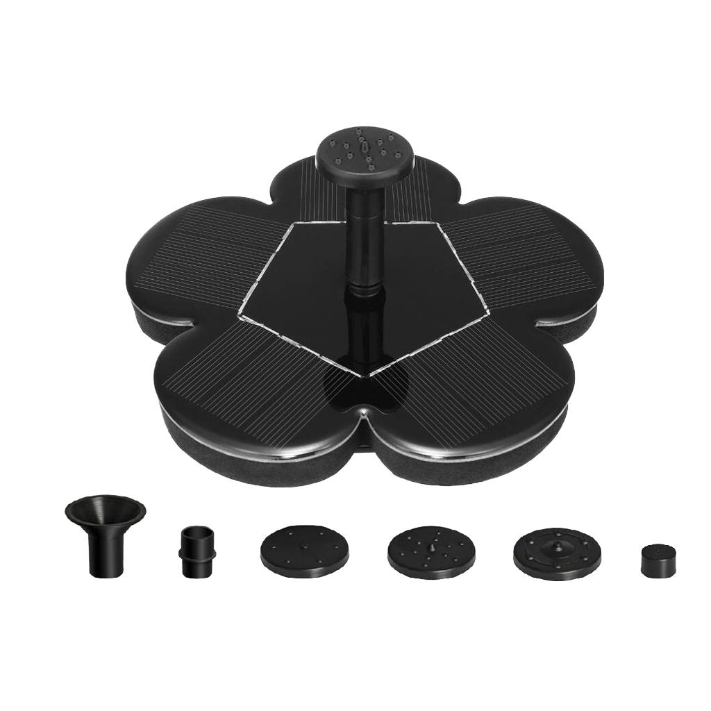 Solar Panel Powered Submersible Fountain Garden Pond Water Pump
