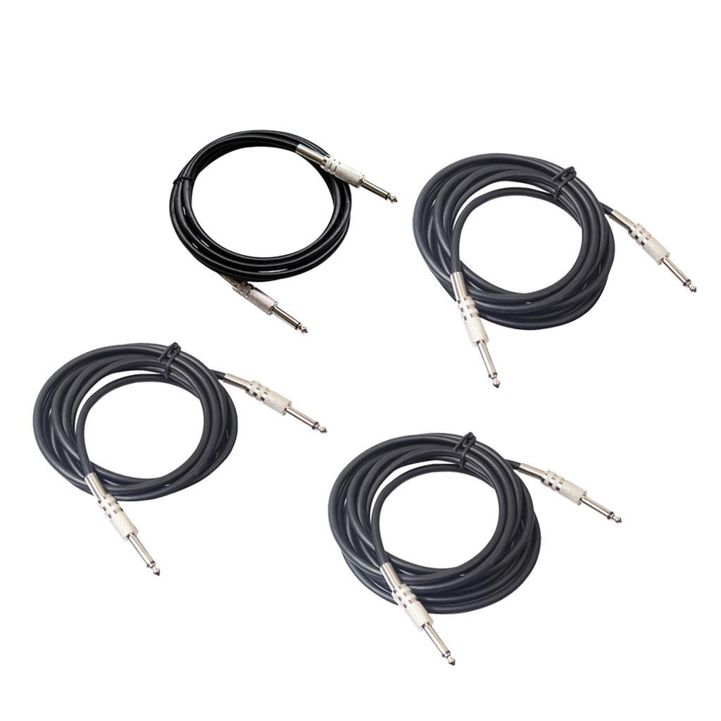 Electric Guitar Bass Cable Amp Cord for Stringed Instrument Parts 1.8m