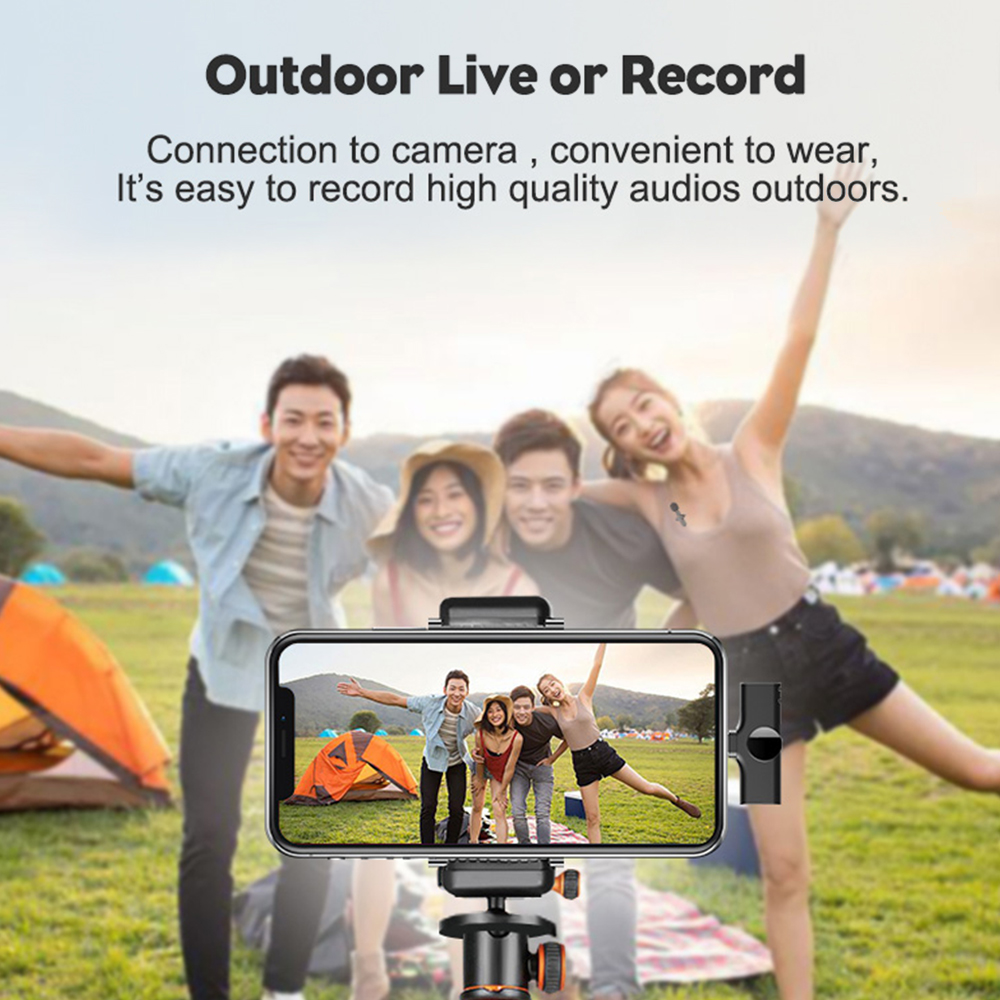 Micrô Không Dây USB-C Kẹp Trên Ve Áo Để Xem Trực Tiếp Quay Video Quay Phim Cho Máy Tính Điện Thoại Thông Minh