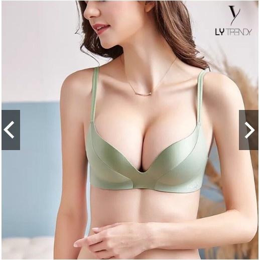 M6. Áo ngực không gọng đúc su phối lụa nâng ngực siêu đẹp, áo lot su không gọng nâng ngực hot trend