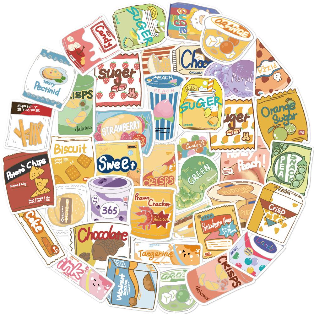 Sticker SNACK hoạt hình trang trí mũ bảo hiểm,guitar,ukulele,điện thoại,sổ tay,laptop-mẫu S149