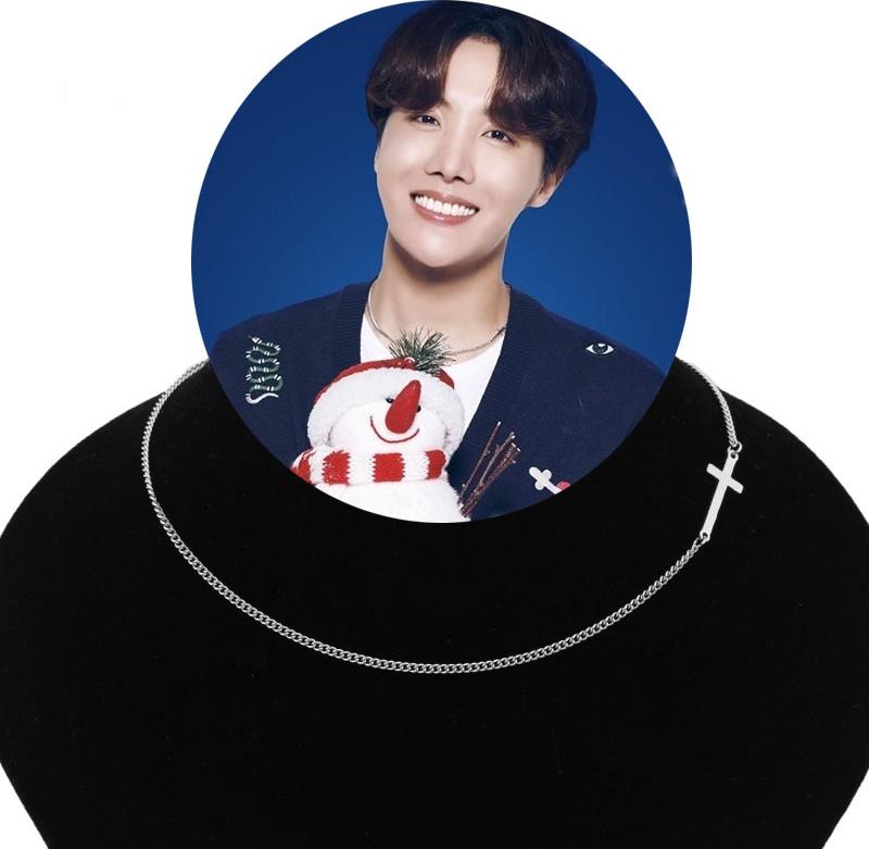 Vòng cổ/ Dây chuyền chữ thập J-HOPE BTS