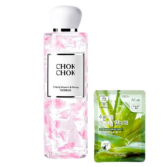 Sữa Tắm Dưỡng Ẩm Sáng Da Chok Chok Silk Cherry Blossom &amp; Honey (Được Mask 3W)