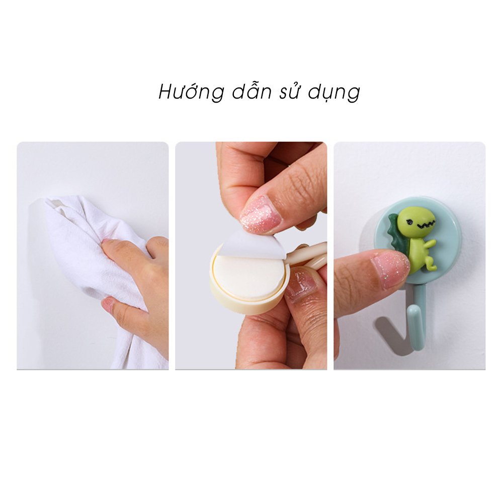 Móc dán tường, tủ, kệ treo hình nghộ nghĩnh,dễ thương -