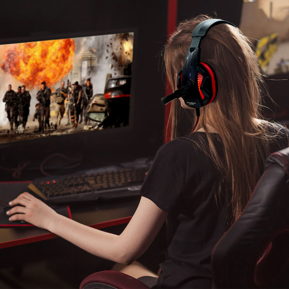 Tai Nghe Chụp Tai Có Micro Tích Hợp SoundMax AH-314 | Gaming Headset SoundMax AH314 - Hàng Chính Hãng