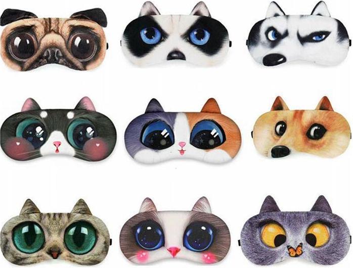 Miếng bịt mắt ngủ hình ảnh hoạt hình siêu ngộ nghĩnh. (tặng kèm 2 cặp nút tai giảm tiếng ồn) MBM04
