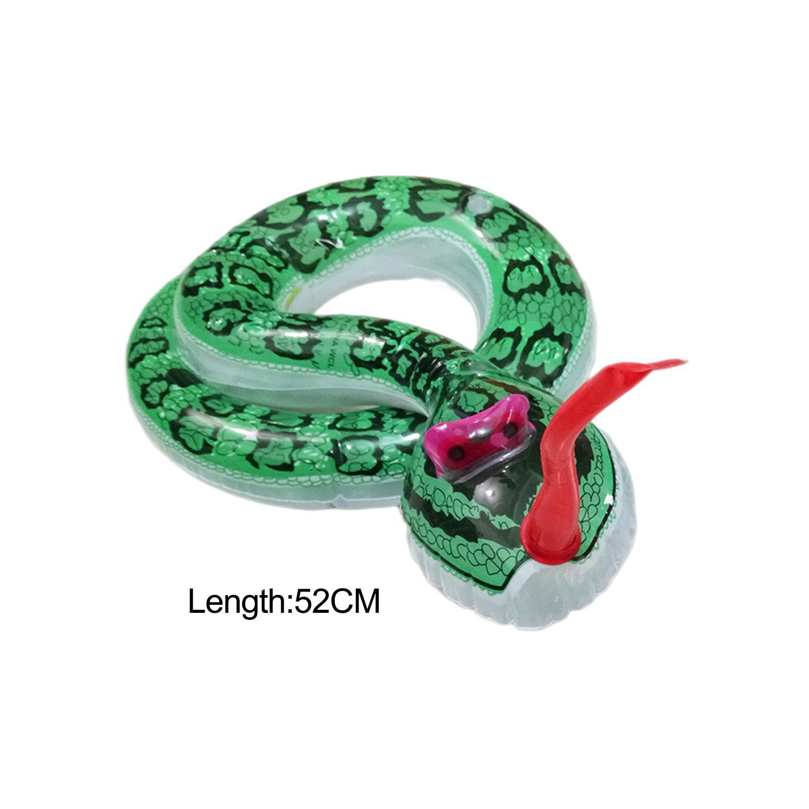 Animal Figurine Fake Snake Simulation Horrifying Funny Inflatable Snake Model April Fool's Toy Tabletop Decor Educational Toys Props Party