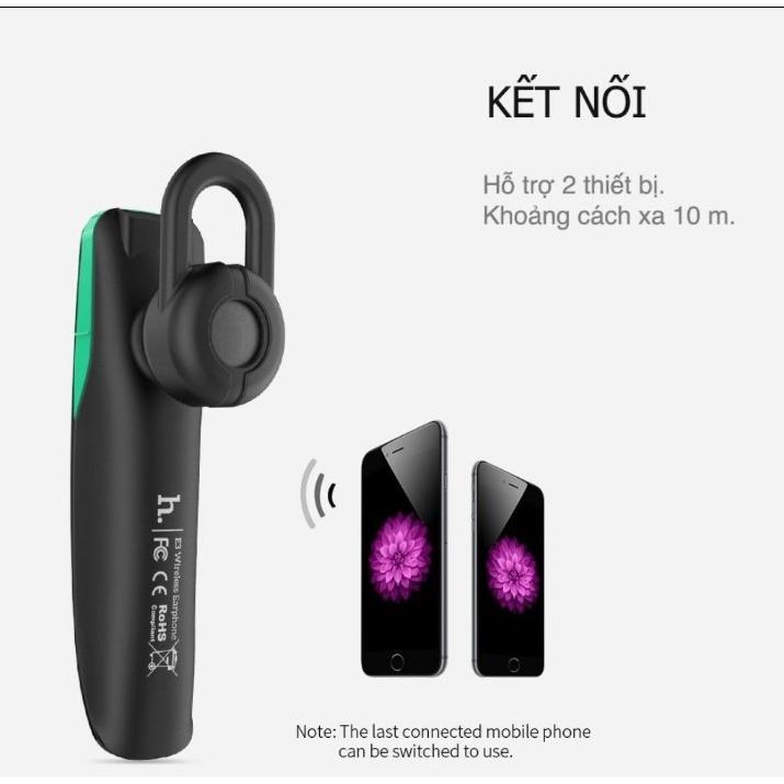 Tai Nghe Bluetooth HOCO E1 Tai Nghe Không Dây Chống Ồn Tương Thích Với Mọi Thiết Bị Điện Thoại - Hàng Chính Hãng