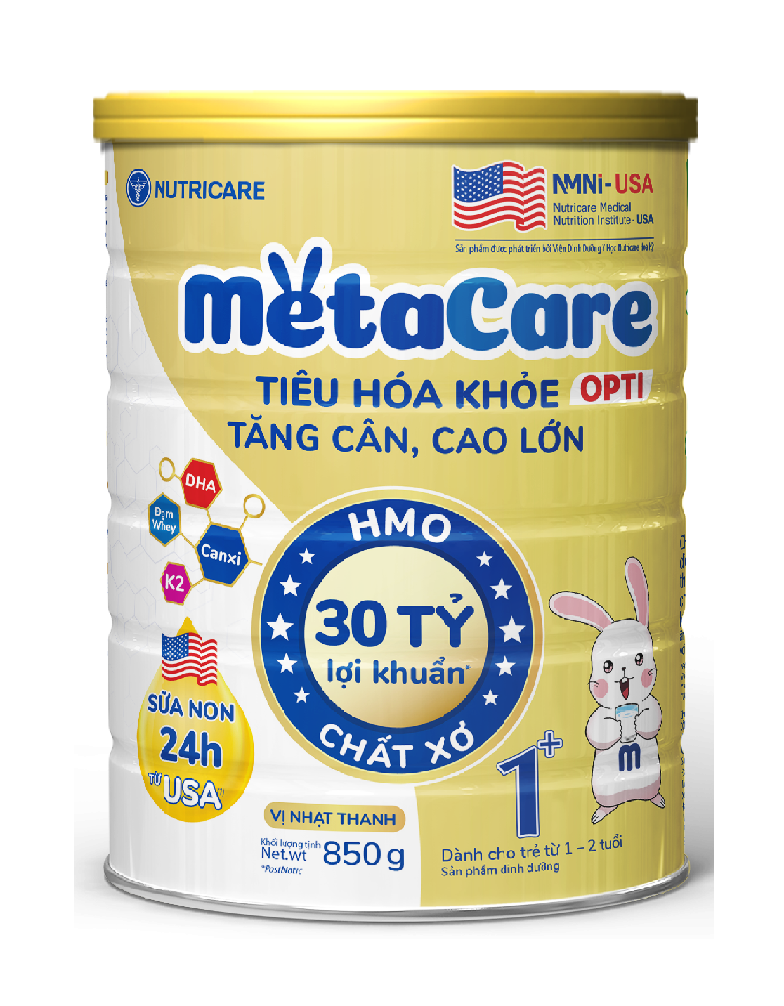 Combo 5 lon Sữa công thức MetaCare Opti 1+ lon 850g