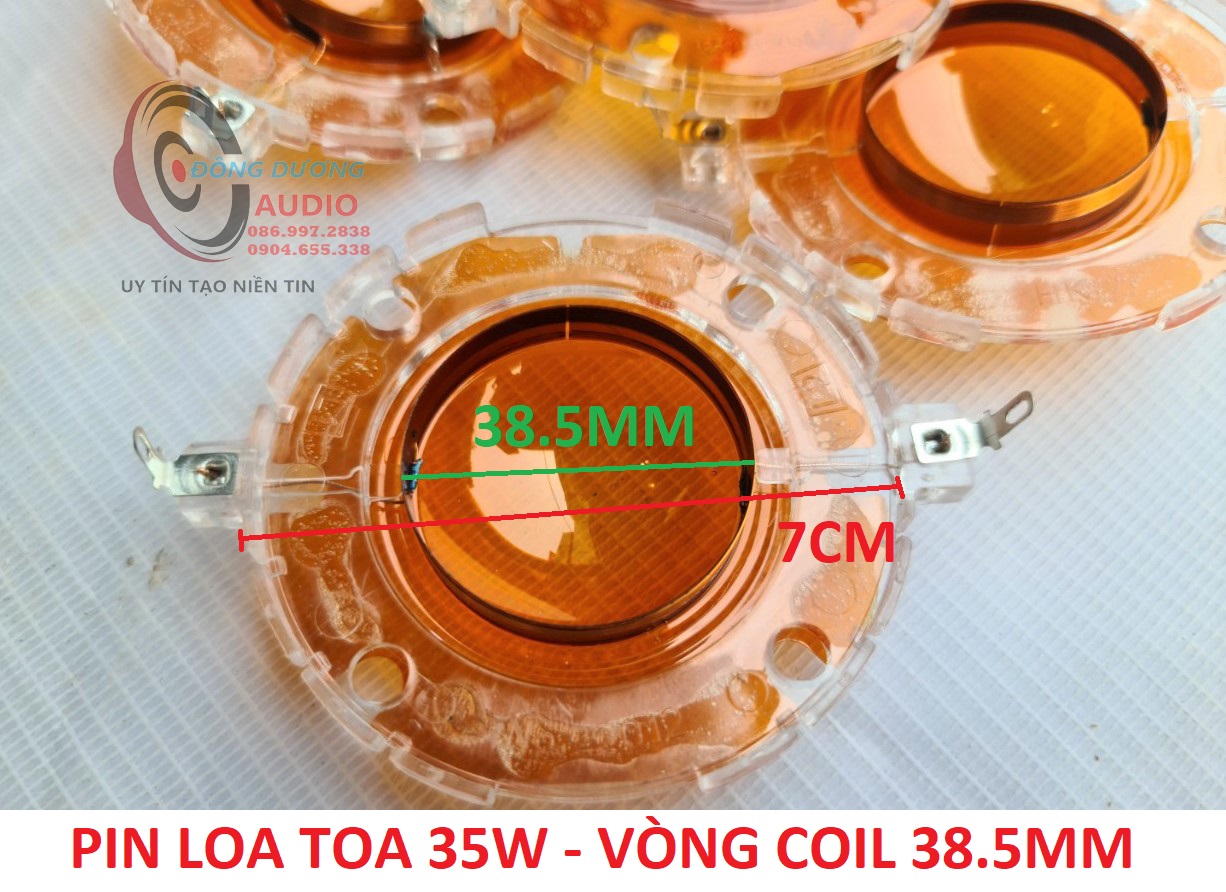 CÔN LOA NÉN TOA 35W - VÒNG COIL 38.5MM - COIL LOA TOA