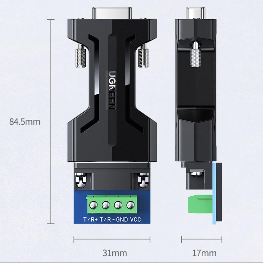 Bộ chuyển RS232 ra RS485 adapter sử dụng trong thương mại và công nghiệp UGREEN CM261 - Hàng chính hãng