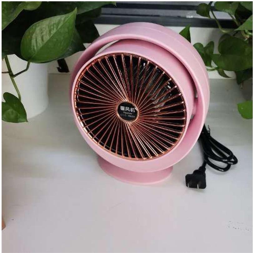 Quạt sưởi mini tròn Công suất 800W, Làm nóng nhanh, Tỏa nhiệt đều, không mùi nhựa cho dân văn phòng