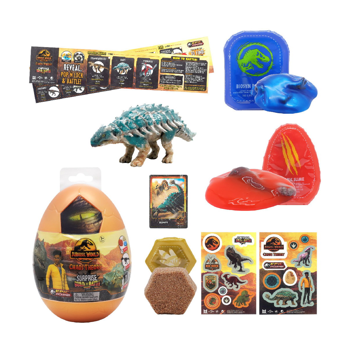 Đồ Chơi Trứng Khủng Long Huyền Bí Jurassic World: Thuyết Hỗn Mang TOY MONSTER T00795