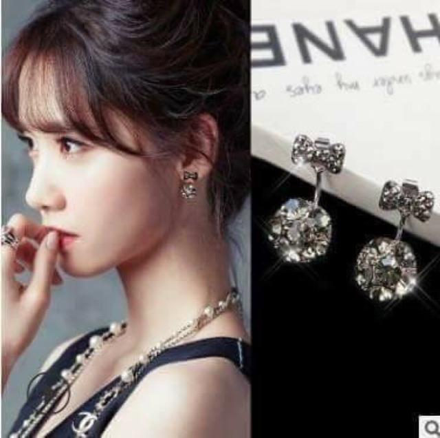 Bông tai Hoa Ngọc đen