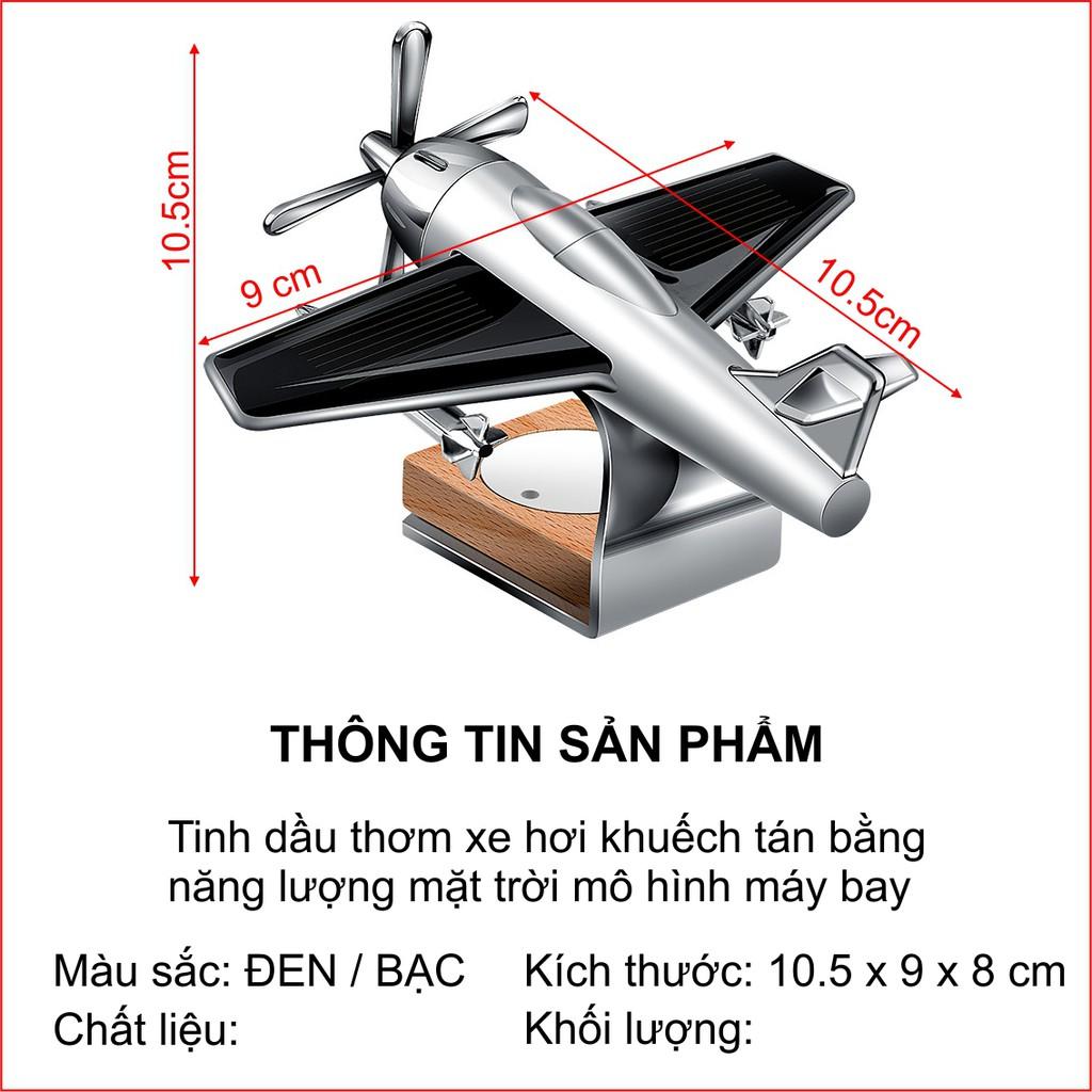 Tinh dầu thơm trang trí táp lô xe hơi, ô tô mô hình máy bay chiến đấu chạy bằng năng lượng mặt trời