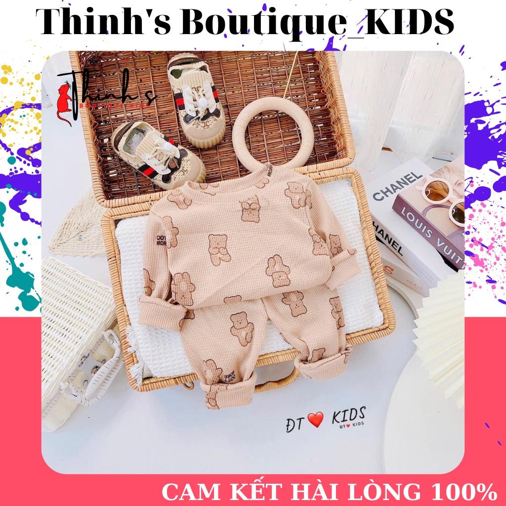 Bộ quần áo thun dài trẻ em - Set áo quần thun cho bé