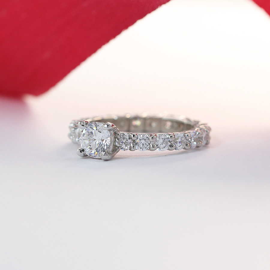 Nhẫn bạc nữ đẹp đính đá sang trọng NN0228