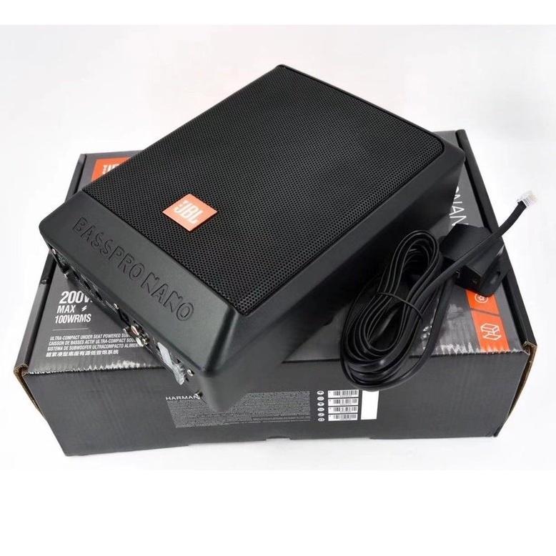 Loa Sub Gầm Ghế JBL BASS PRO NANO  - Loa Siêu Trầm Bass 8 inch Công Suất 200W Cho Ô Tô, Xe Hơi