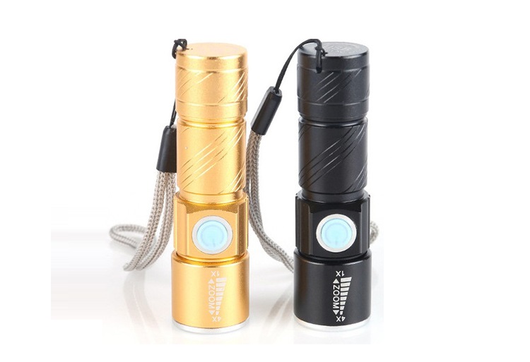 Đèn pin mini cầm tay siêu sáng, cổng sạc USB tiện dụng M5
