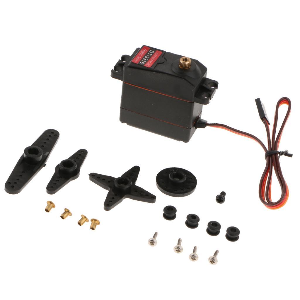 Waterproof DT-3316 20MG Digital Servo Metal Gear 15KG For RC Car Robot