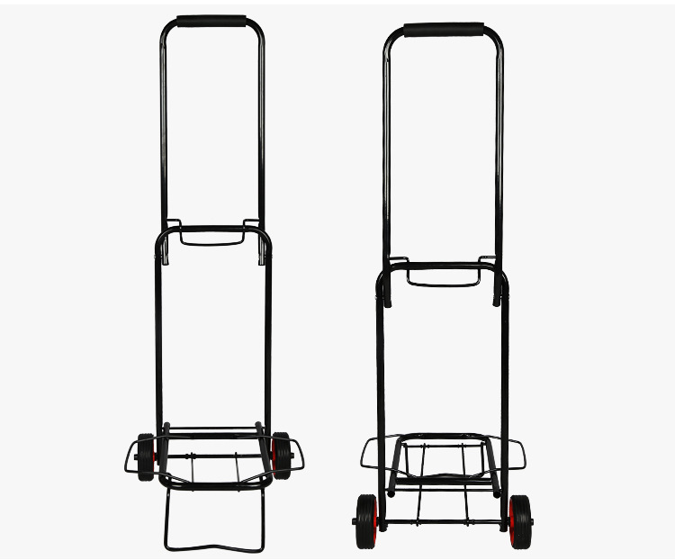 Xe kéo hàng xếp gọn chỉ 2kg tải trọng đến 80kg Trolley Wheel bánh cao su lớn