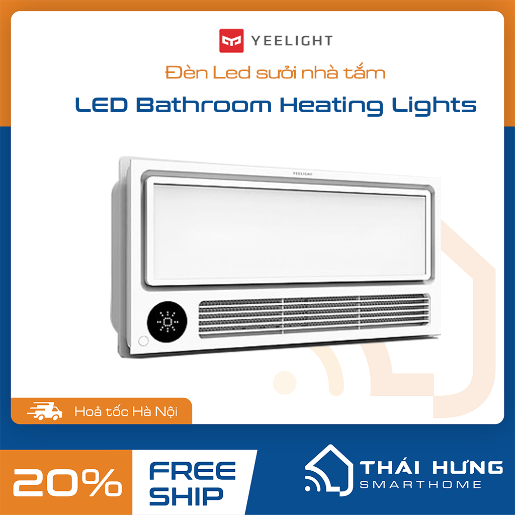 Đèn Led sưởi nhà tắm Smart Bath 8 in 1 Yeelight, điều khiển qua App, remote LCD. S20 Pro YLYB005/ YLYYB-0010