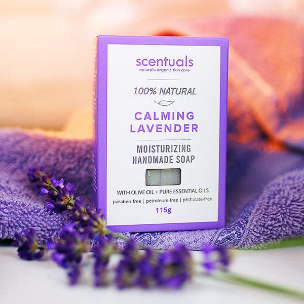 Sáp Tắm Oải Hương Handmade Soap Calming Lavender Scentuals