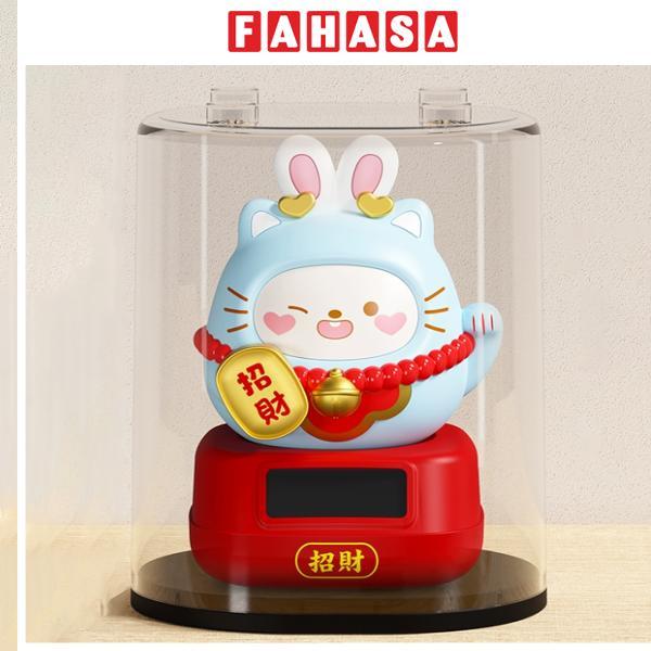 Tượng Thỏ Chiêu Tài Lắc - Trang Trí Tết - JS872 - Màu Xanh Nhạt